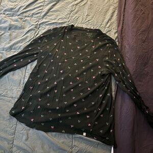 Figs Women’s Black Caduceus Medium Longsleeve Underscrub